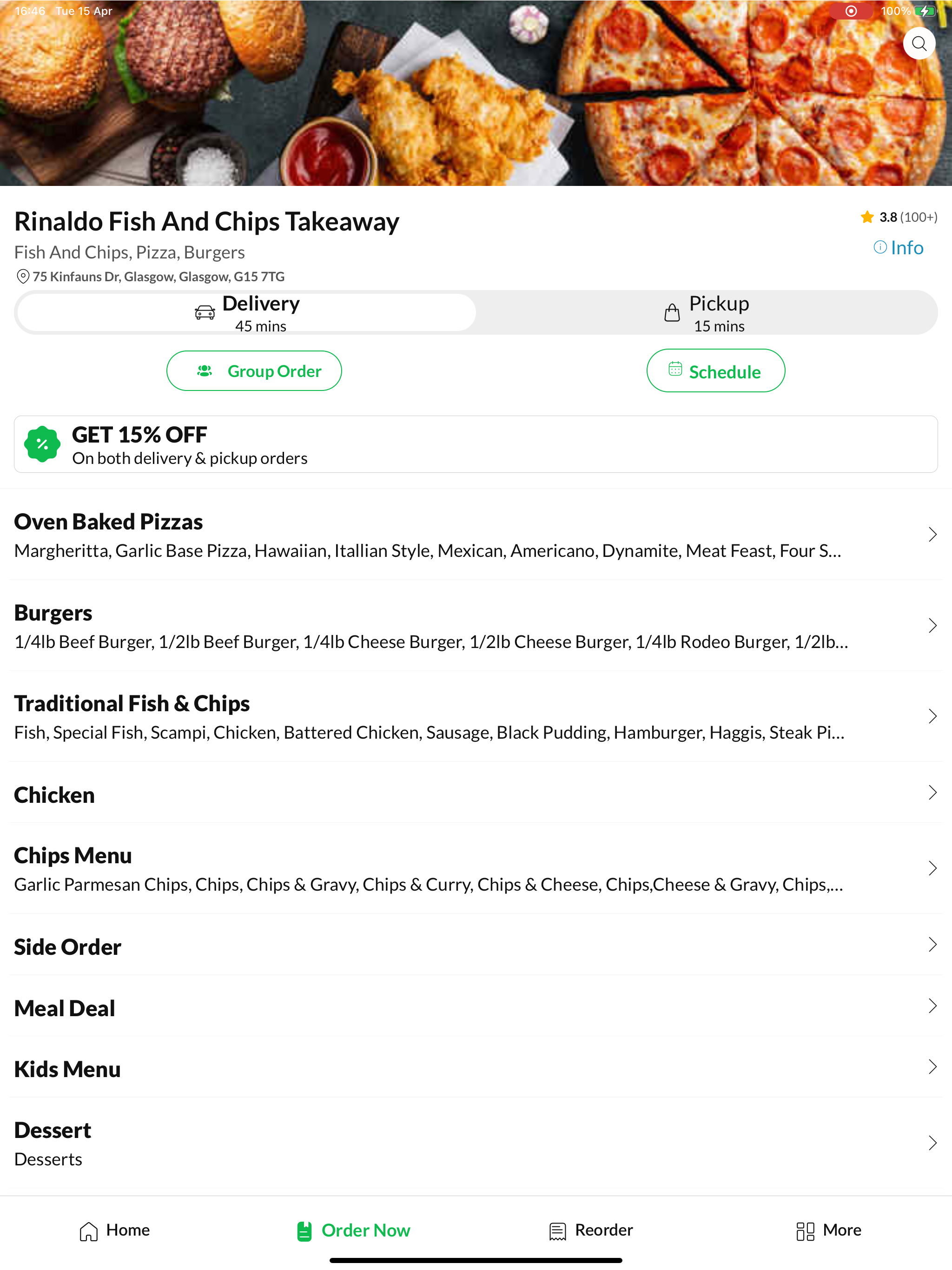 Rinaldo Fish & Chips Takeaway