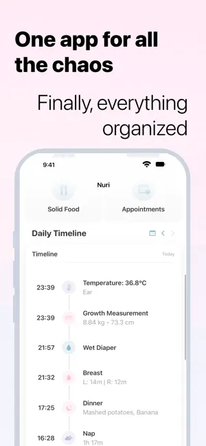 Nuri - Baby Journal & Tracker screenshot 2