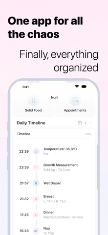 Nuri - Baby Journal & Tracker screenshot