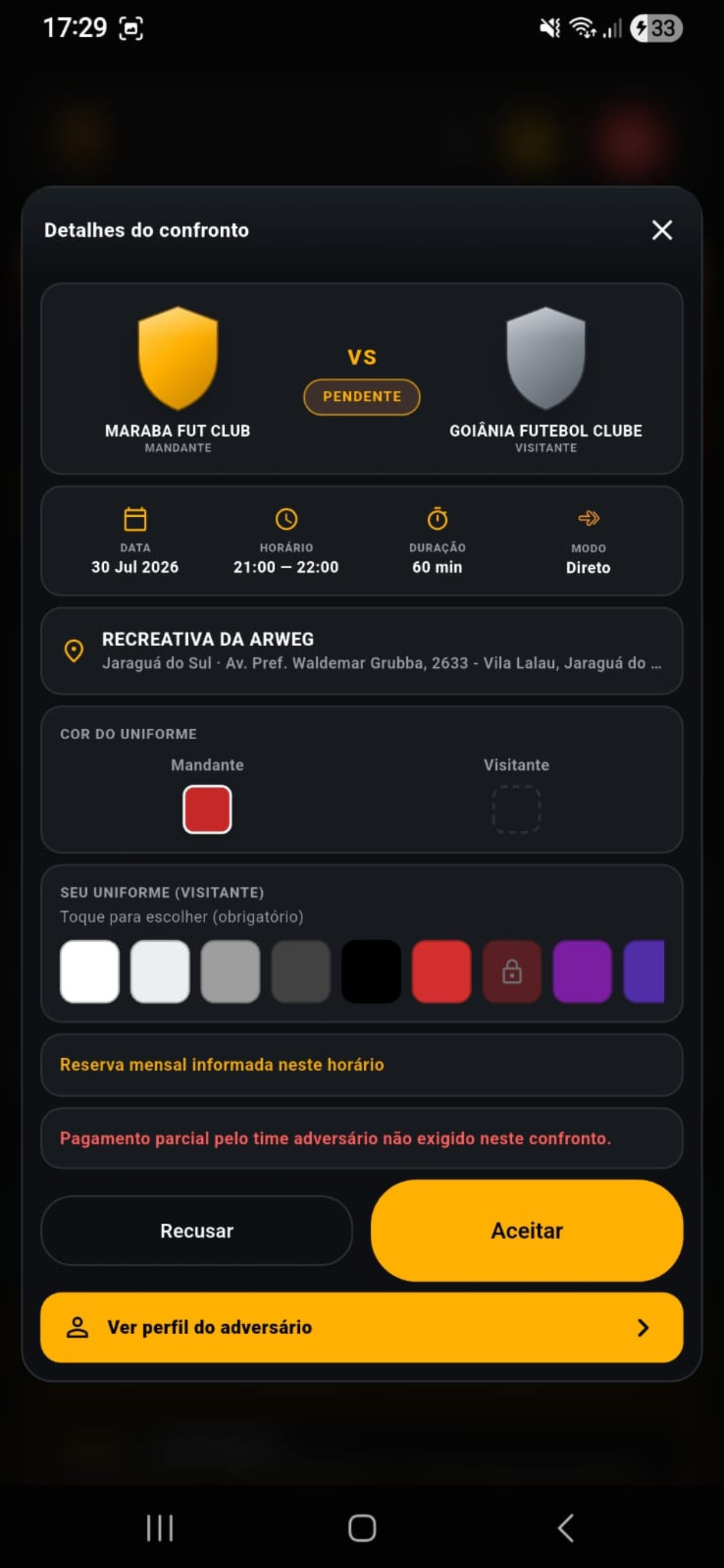 Hora do Jogo App screenshot 8