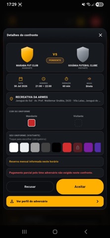 Hora do Jogo App iPhone screenshot