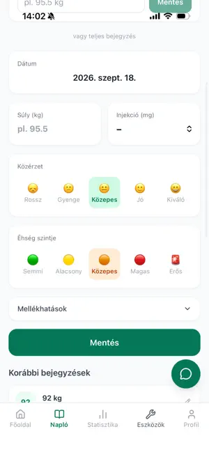 GLP Napló screenshot 4