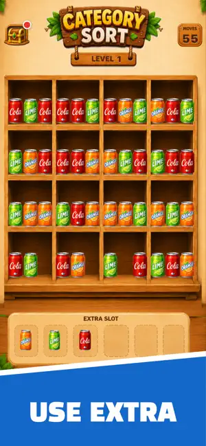 Category Sort: Cozy Shelf screenshot 2