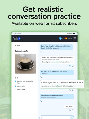 Rosetta Stone Sapphire iPad screenshot