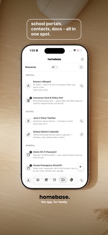 Homebase: Family Hub iPhone screenshot