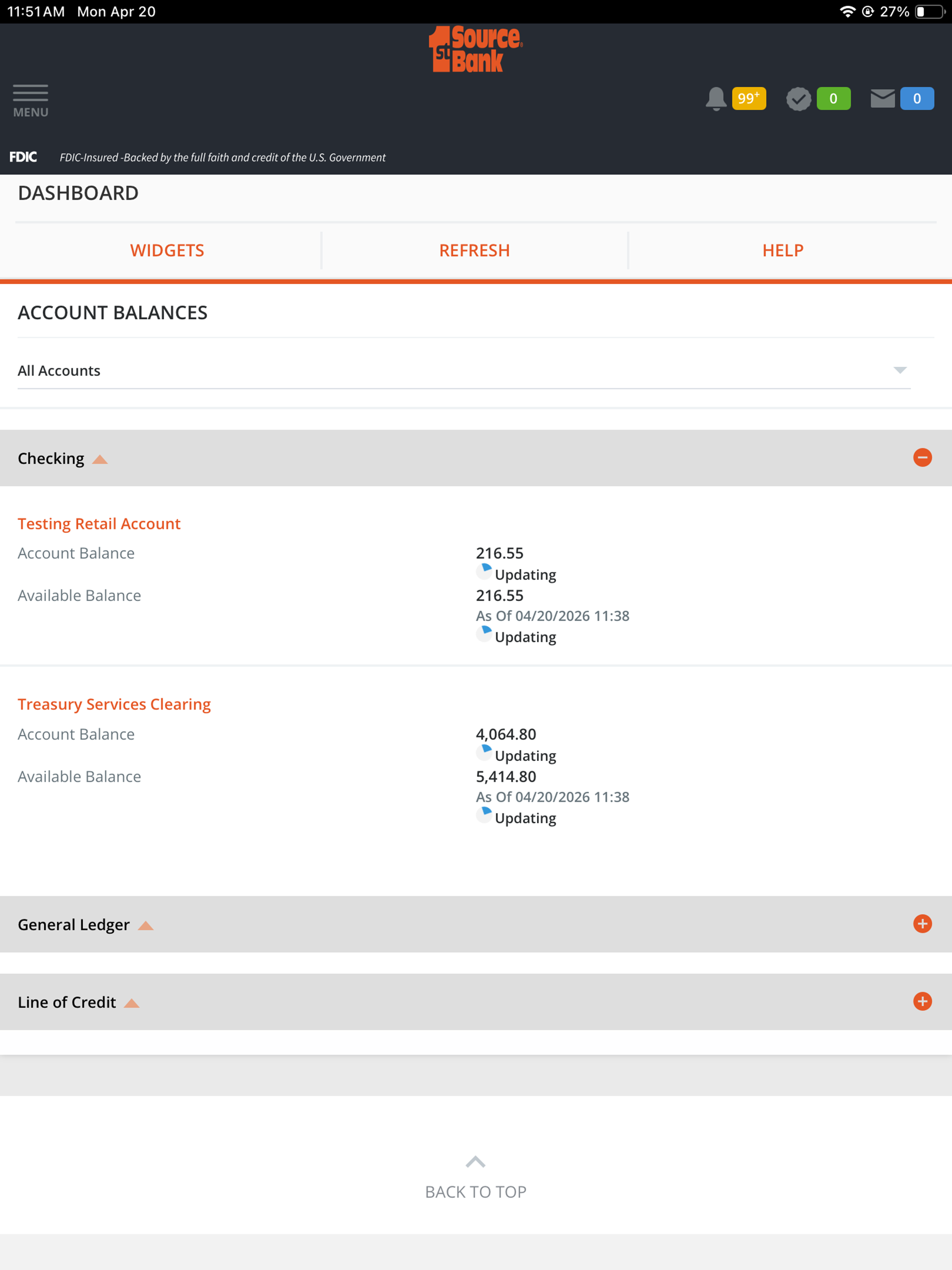 1st Source Bank BBO Treasury screenshot 11