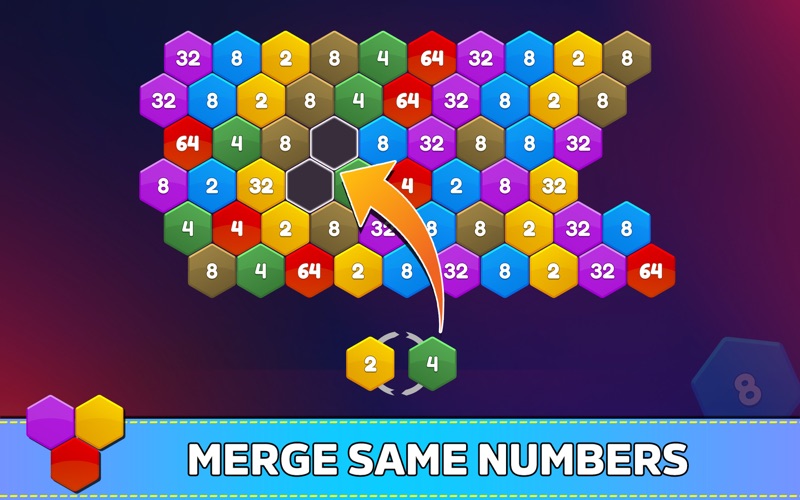 Hexagon Number Puzzles Games Screenshot