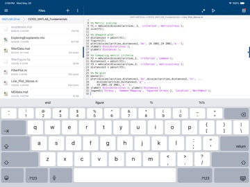 MATLAB Mobile iPad screenshot 1
