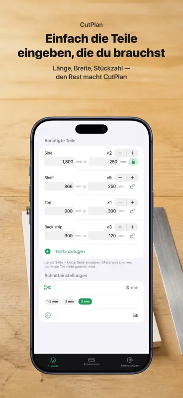 Zuschnittplan Holz & Platten screenshot 4 of 10