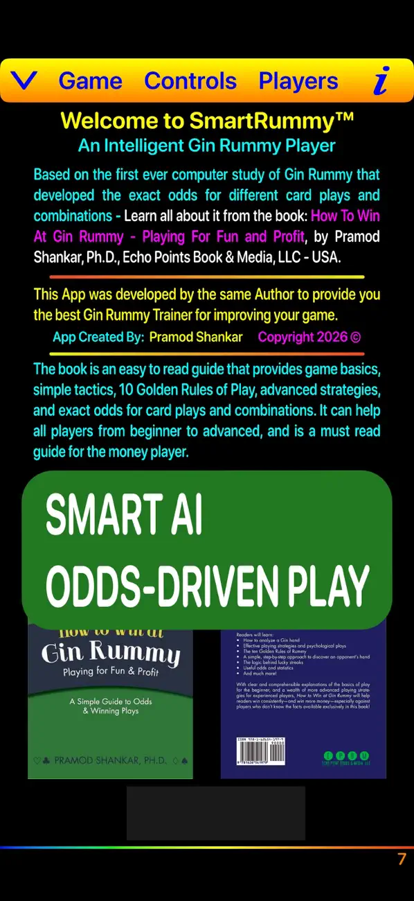 Screenshot #3 pour Smartest Gin Rummy Player