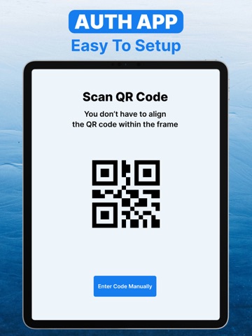 Authenticator App ^ iPad screenshot