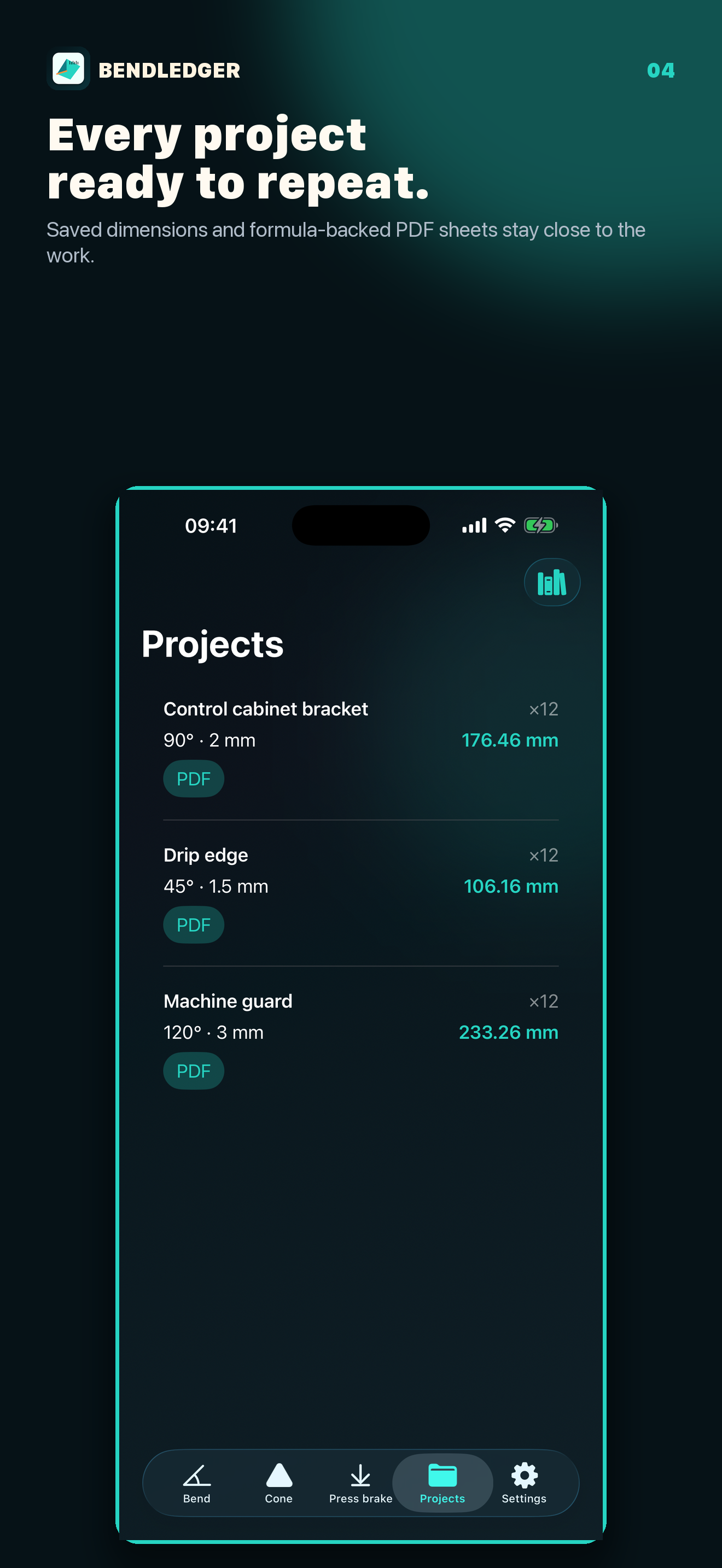 BendLedger: Sheet Metal Calc screenshot 4
