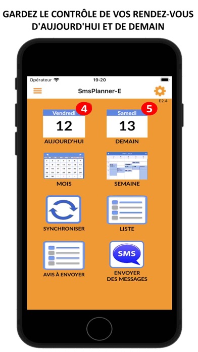 Screenshot #1 pour Sms Planner E - Envoyez SMS
