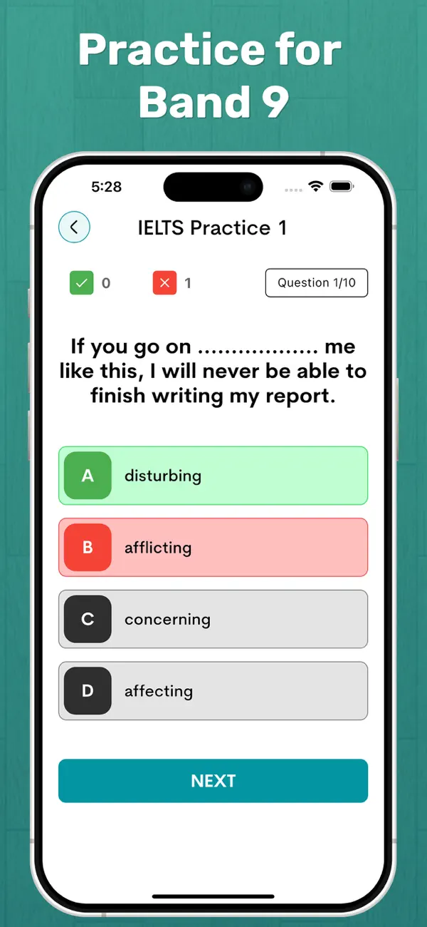 Screenshot #2 pour IELTS Practice for 9 Band