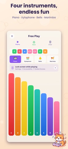 PianoPaws - Piano for Kids iPhone screenshot