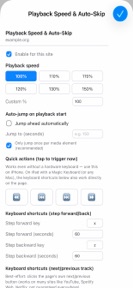 Playback Speed for Safari screenshot