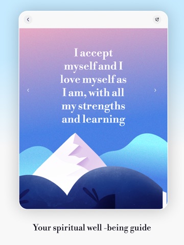 Spiritual guide for motivation iPad screenshot