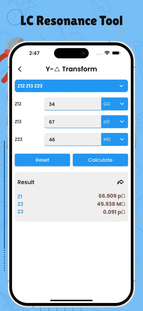 Electrical Calculation Tools screenshot 3