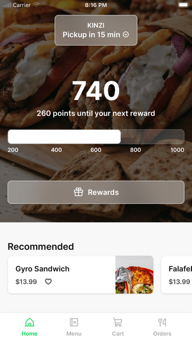 Kinzi app screenshot