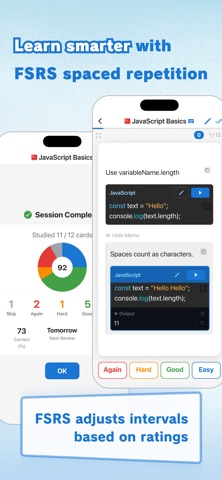 CodeFlash: Runnable code cards screenshot