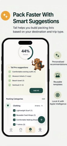 Packing List: AI Packalong Screenshot 3 of 6