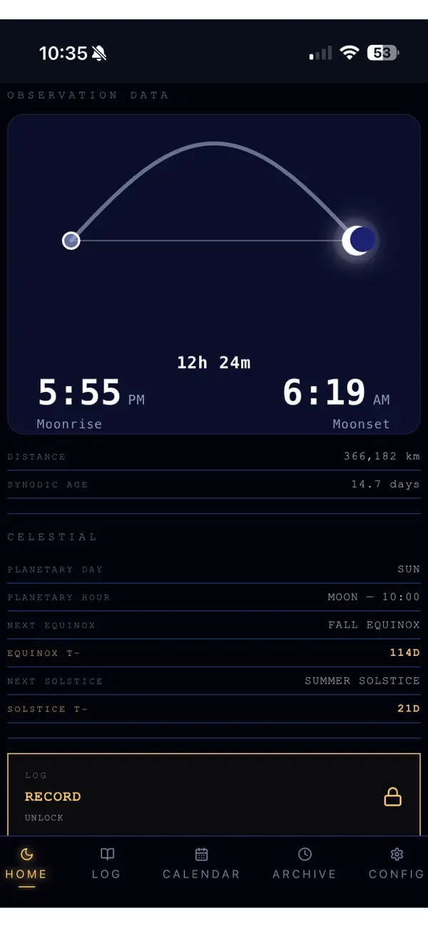 Screenshot #2 pour Moon Log - Space Systems