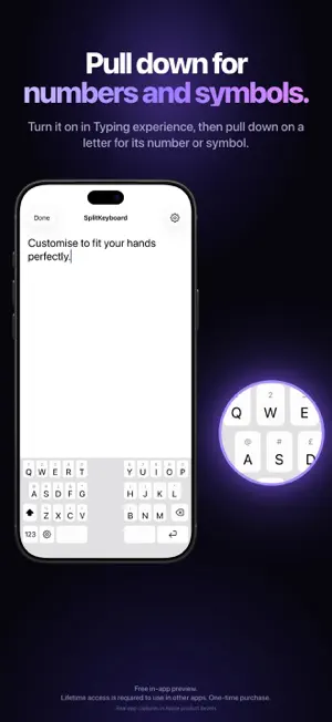 SplitKeyboard screenshot 2