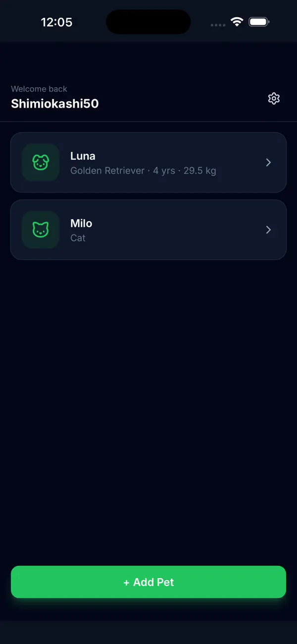 Screenshot #2 pour MyPetHealth Pet Care
