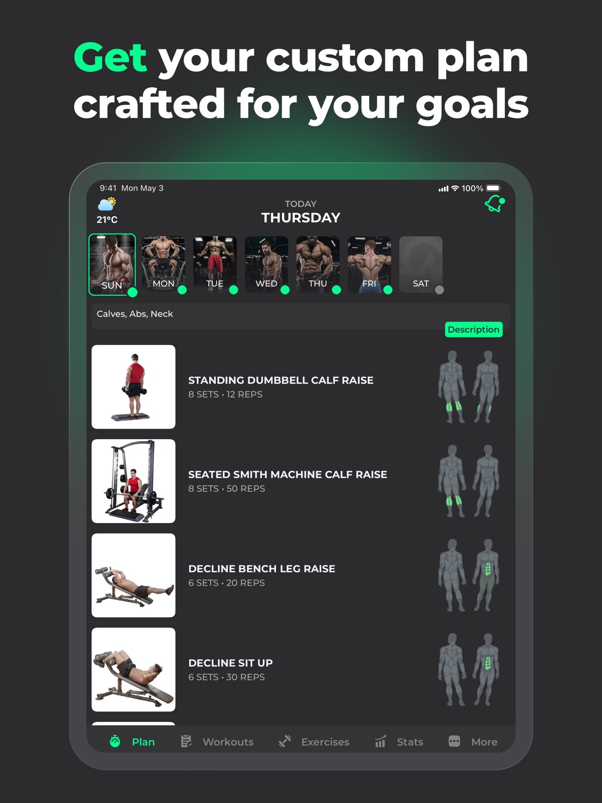 ProFit: Workout Planner ipad screenshot 1