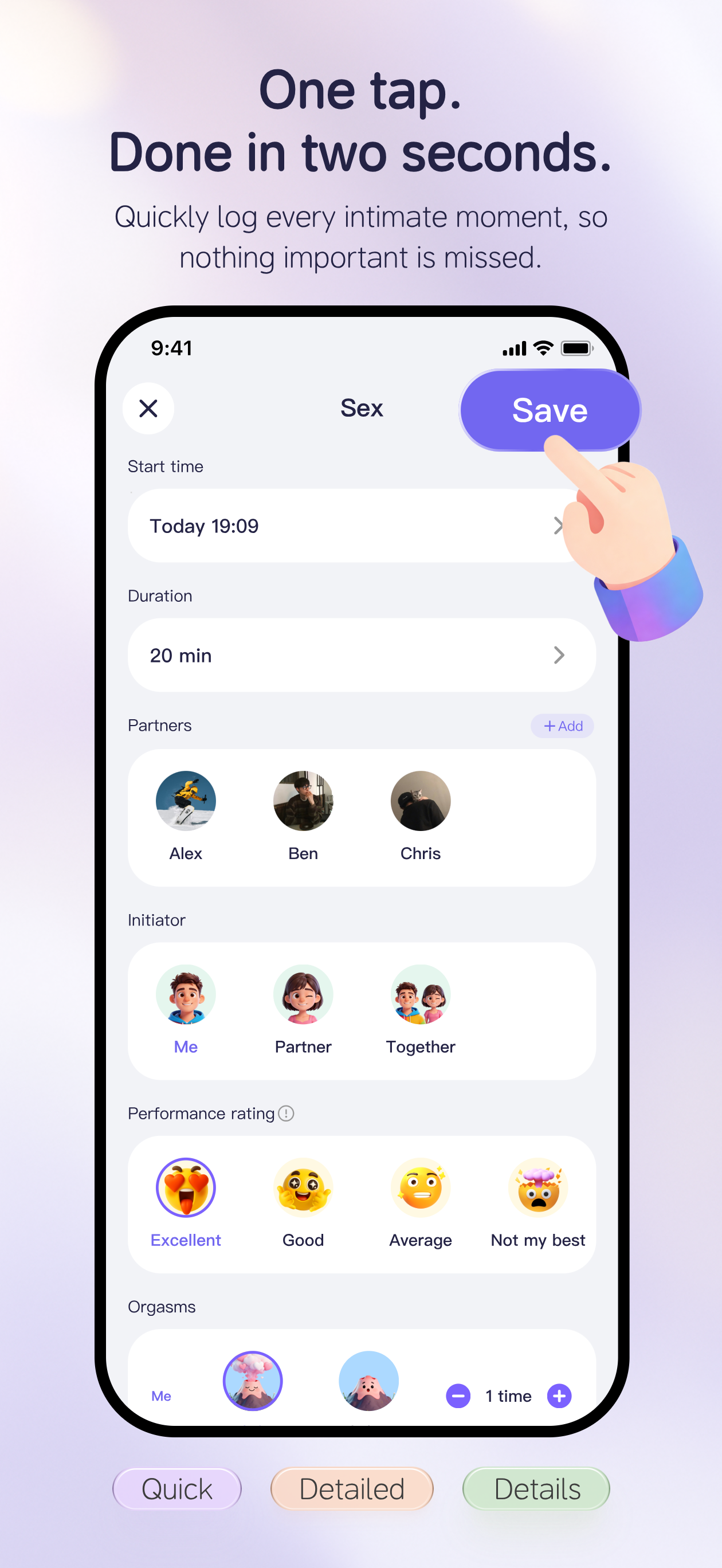 intilog - Sex Life Tracker screenshot 6
