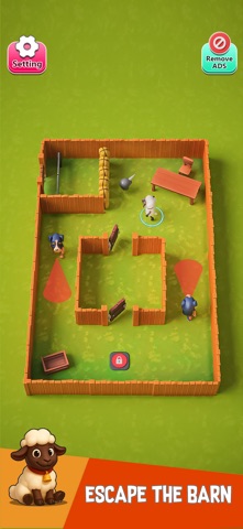 Sheep Escape : Hide 'N Seek iPhone screenshot
