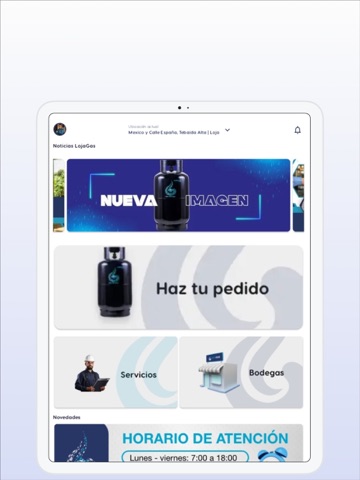 Lojagas iPad screenshot