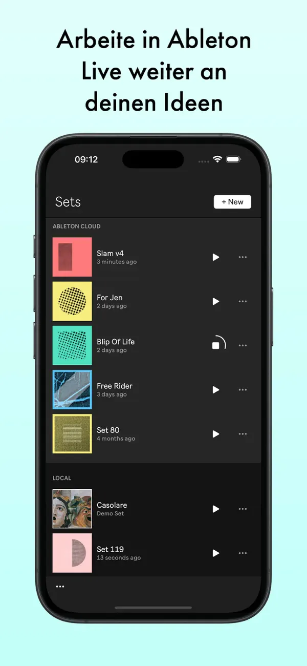 Ableton Note iPhone App Screenshot 7 – Musik