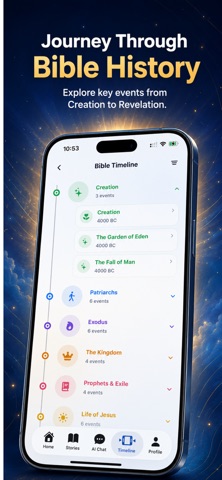 Bible AI Stories & Prayer iPhone screenshot