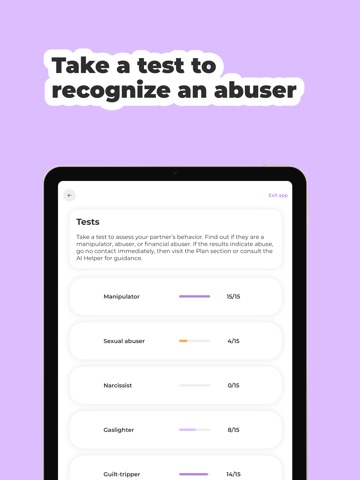 Violet+ iPad screenshot