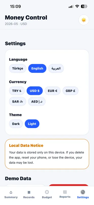 MONEY CONTROL PRO screenshot 9 of 9