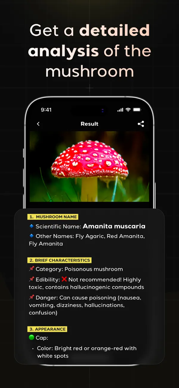 Screenshot #3 pour Mushroom Identifier: Finder AI