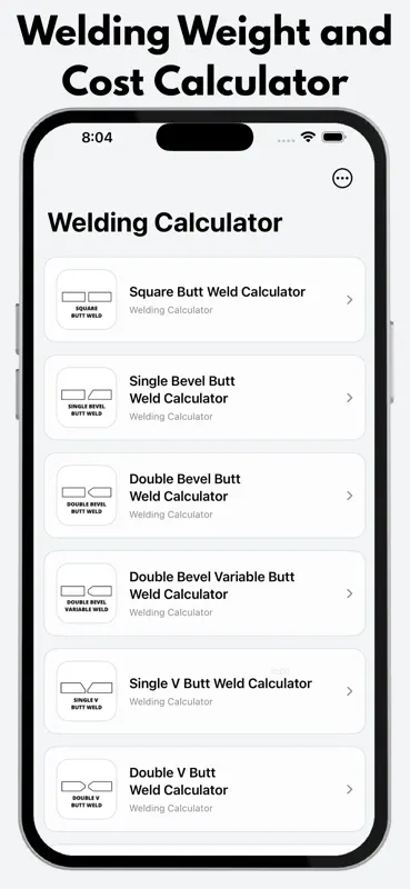 Welding Weight Calculator Pro screenshot 1 of 10