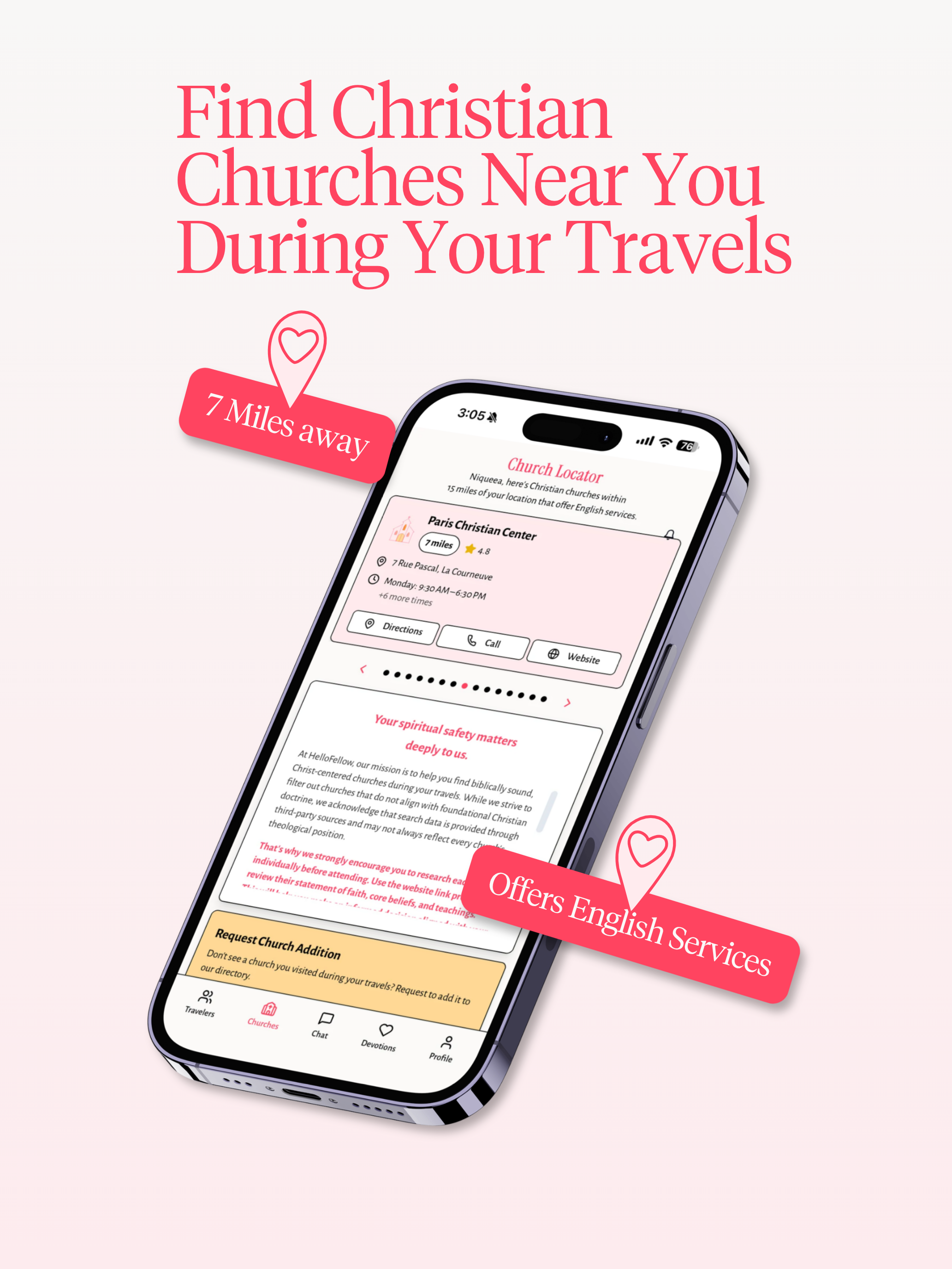 HelloFellow: Christian Travel screenshot 9
