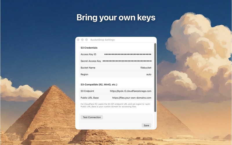 BucketDrop: A tiny S3 client screenshot