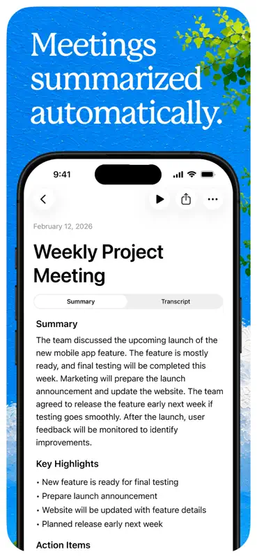 Voicenotes AI Notes & Meetings screenshot 2 of 8