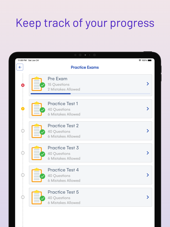 Virginia DMV Driver Test Prep iPad screenshot 4 - Education app