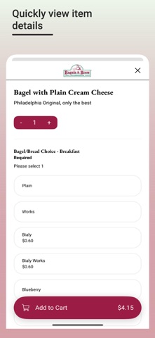 Bagels and Brew App Screenshot 4 of 4