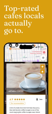 Artisan - Coffee Shop Finder iPhone screenshot