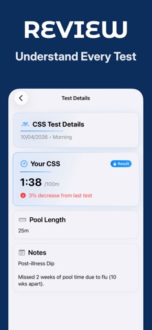 Critical Swim Speed Screenshot 4 of 5