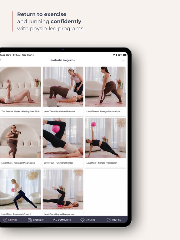 Empowered Motherhood Program iPad screenshot 7 - Health & Fitness app