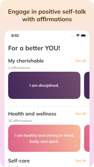 My Wellbeing: Vision Board App iPhone screenshot 4 - Health & Fitness app