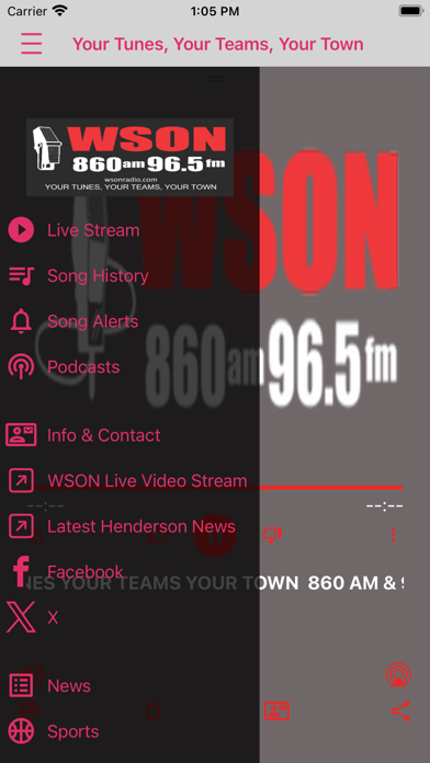 WSON AM/FM Radio Screenshot