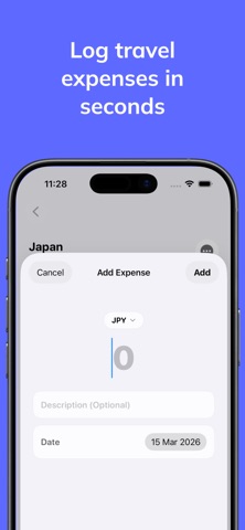 Vacation Budget: Trip Expenses iPhone screenshot