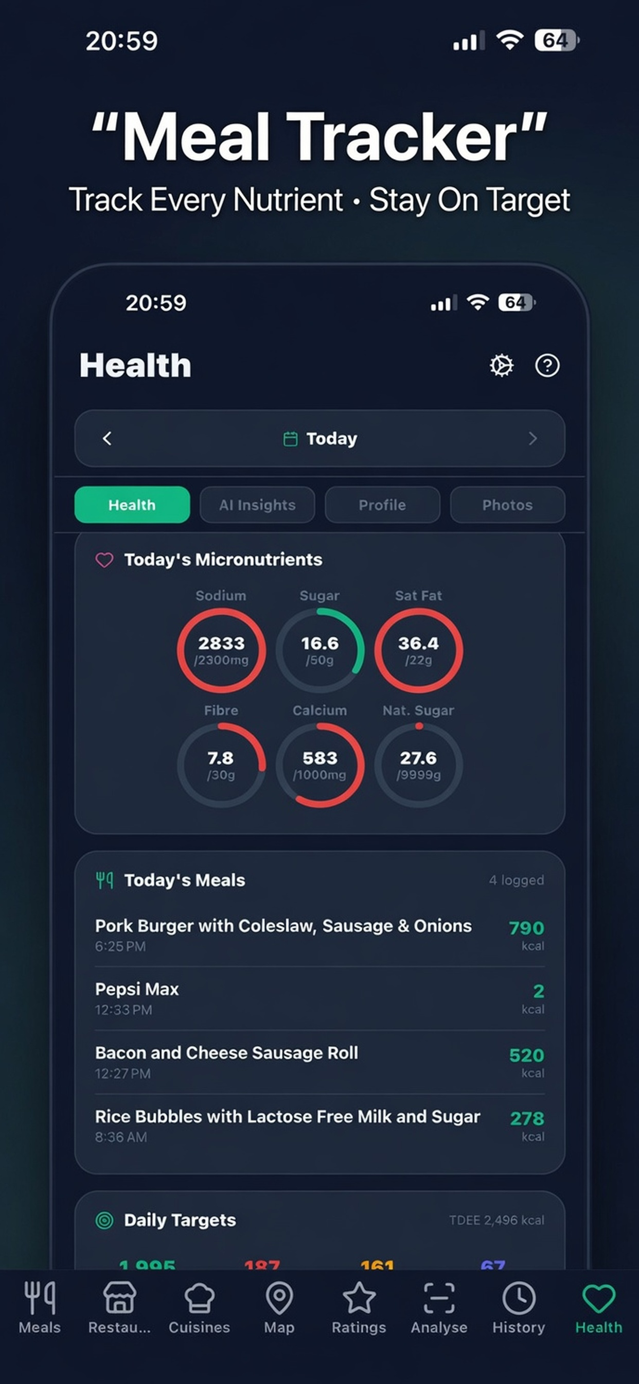 Personal Meal Tracker